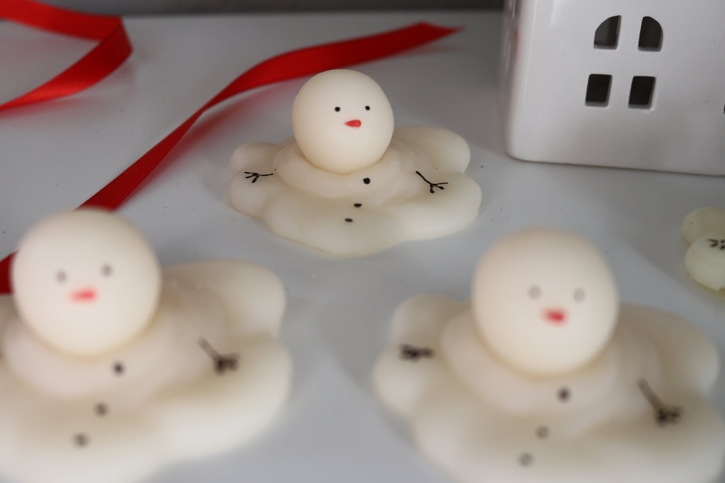 Melting Snowman Candle