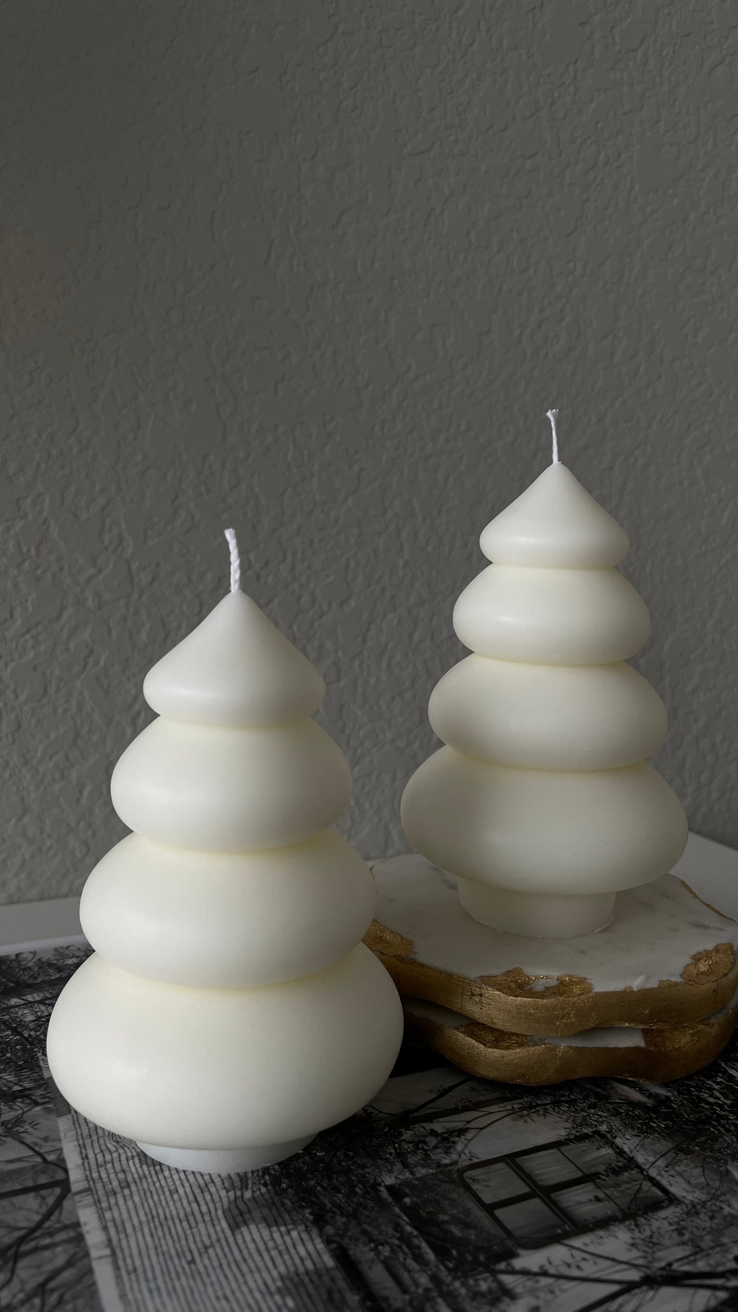 Minimalist Christmas Tree Candle