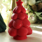 Snowy Christmas Tree Candle