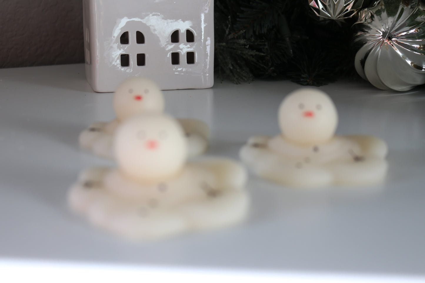 Melting Snowman Candle