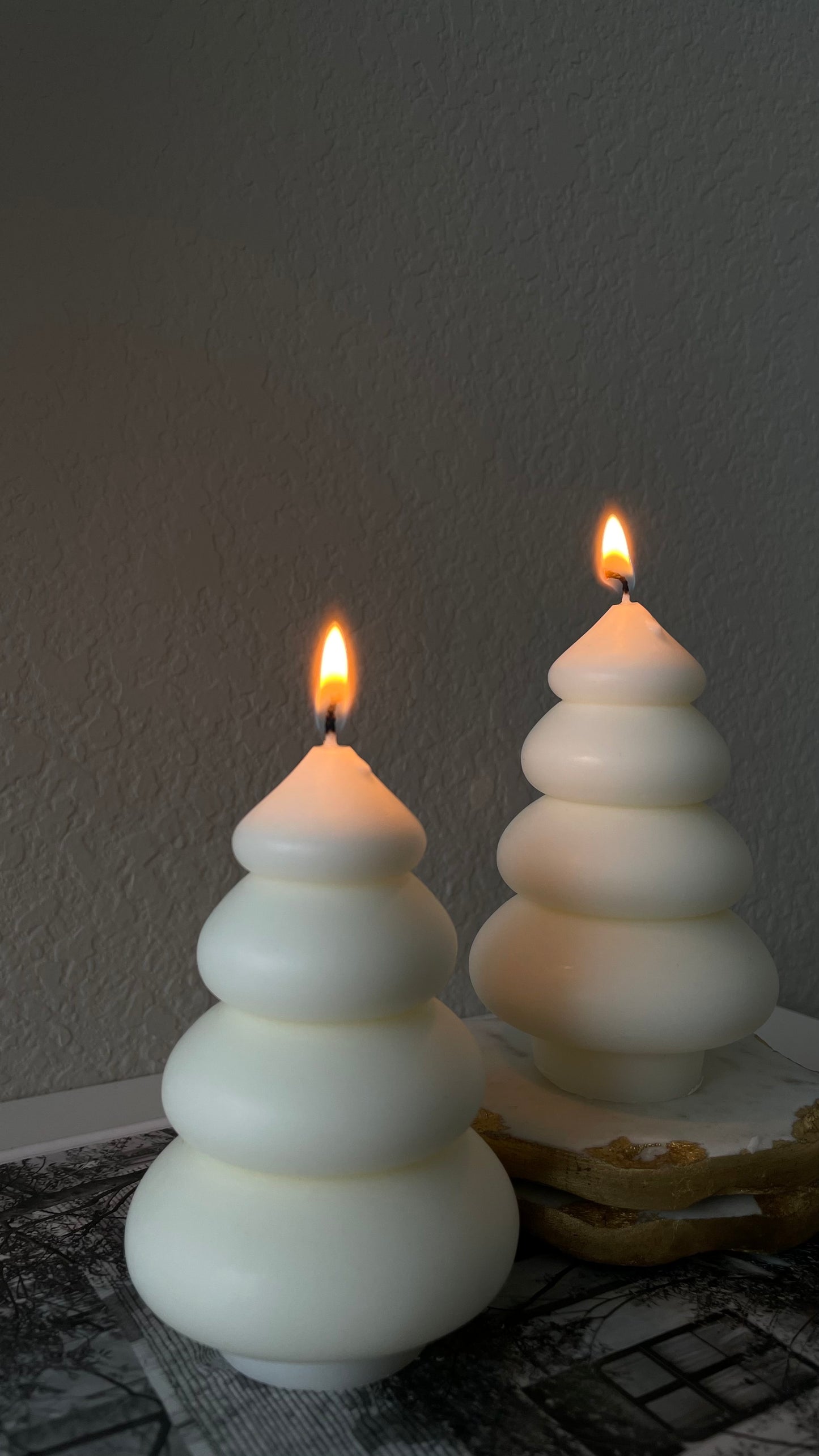Minimalist Christmas Tree Candle