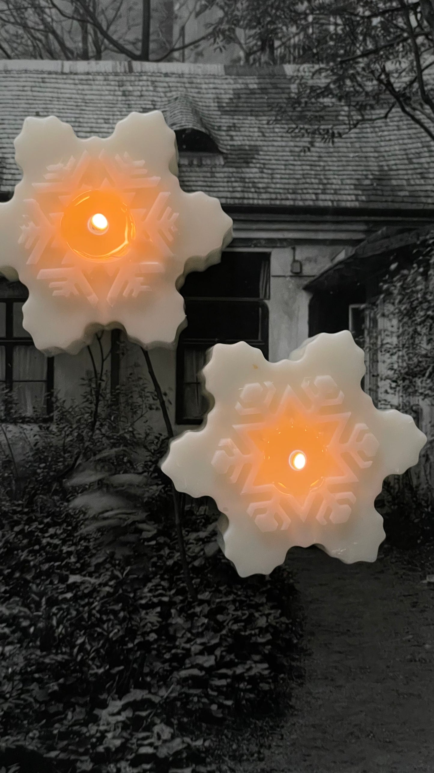 Snowflake Candle