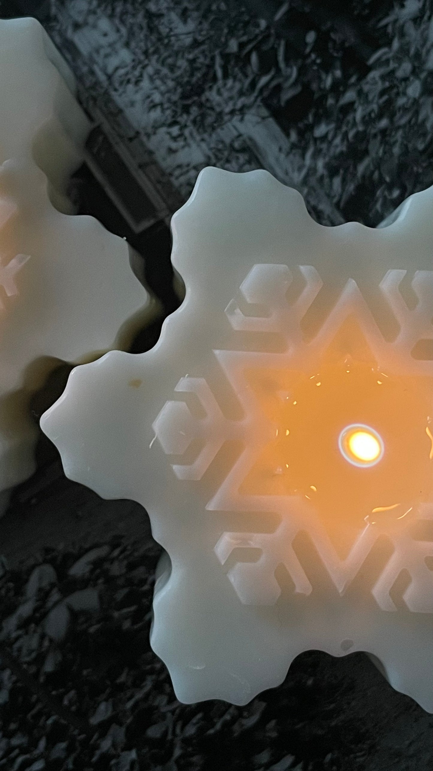 Snowflake Candle